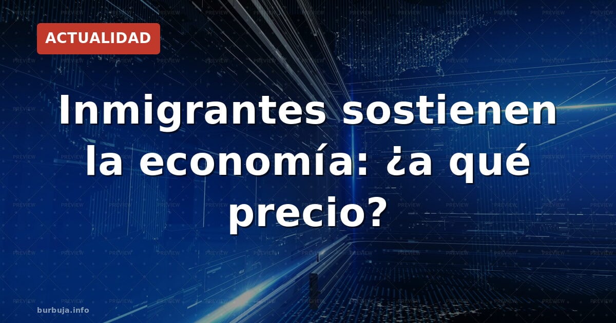 El trabajo que ya solo hacen los inmigrantes