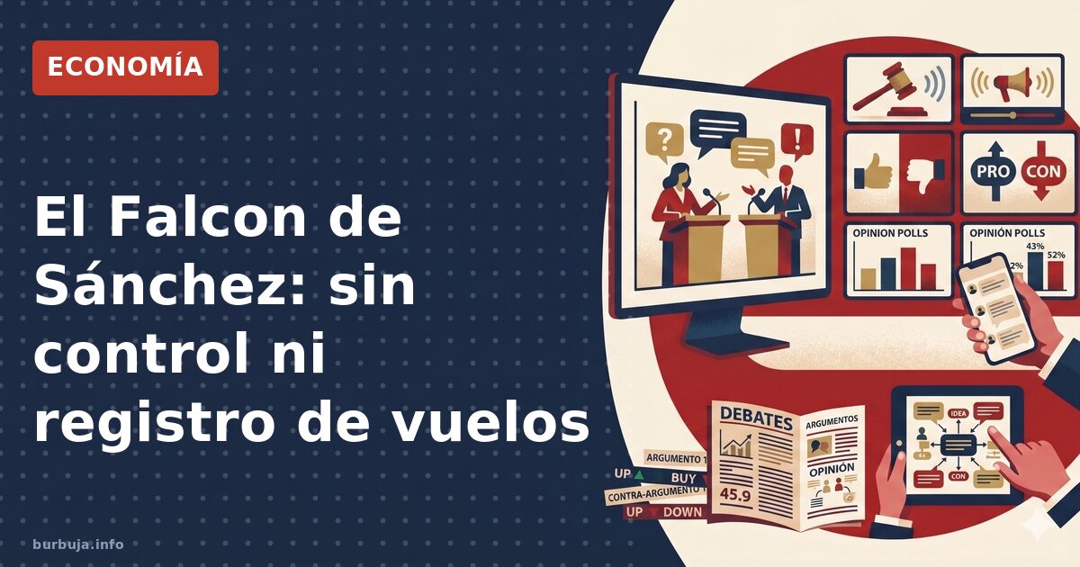 Falcon de Sánchez: vuelos privados sin registro