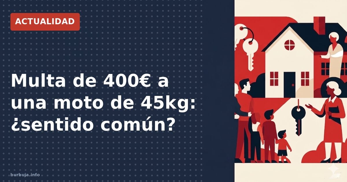 400 euros por arrancar un ciclomotor de 45 kg
