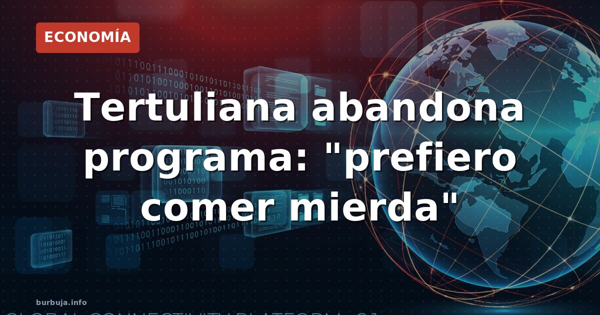 «Prefiero comer mierda»: la explosión en directo de una tertuliana de Cintora