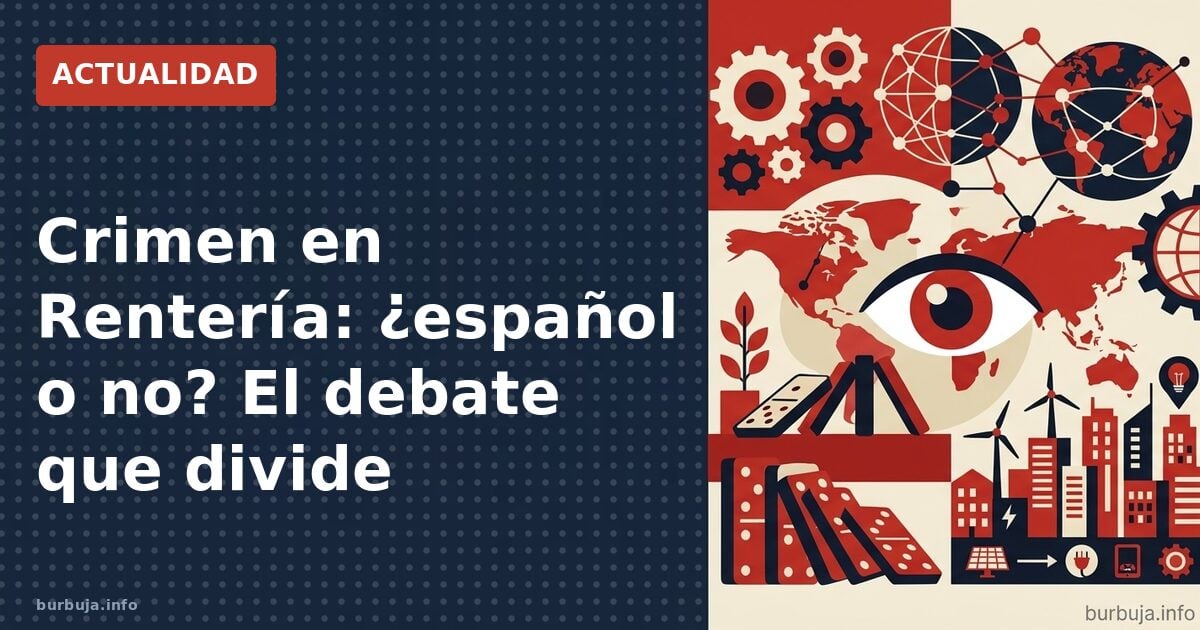 Puñalada en Rentería: la identidad del agresor divide