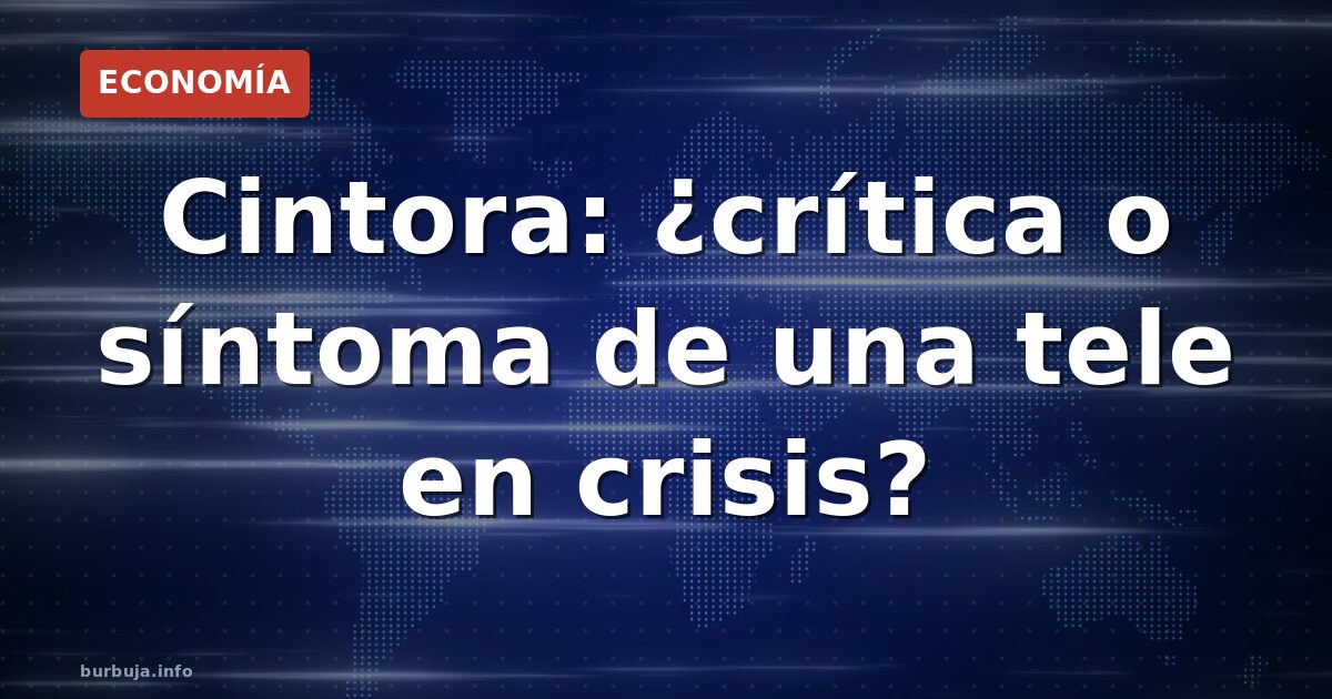Cintora: el coste de RTVE y la bronca en redes