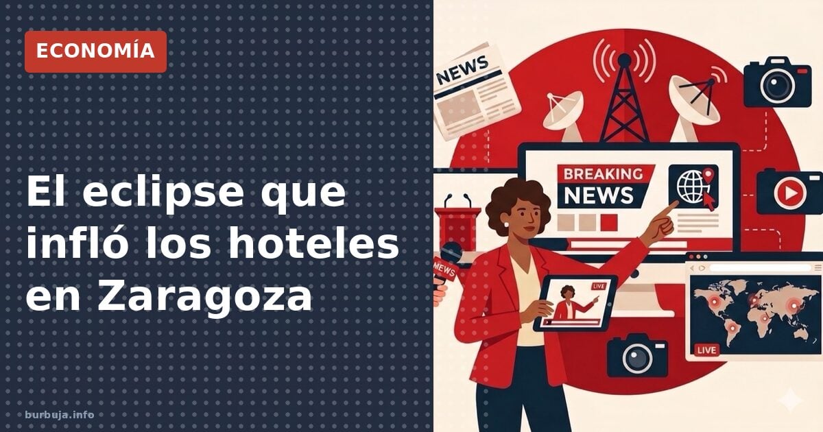 Eclipse en Zaragoza: hoteles de 60€ a 1.000€ la noche