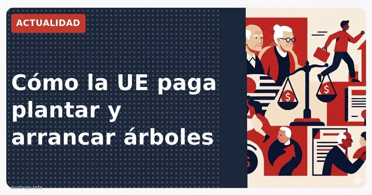 Cómo la UE paga plantar y arrancar árboles