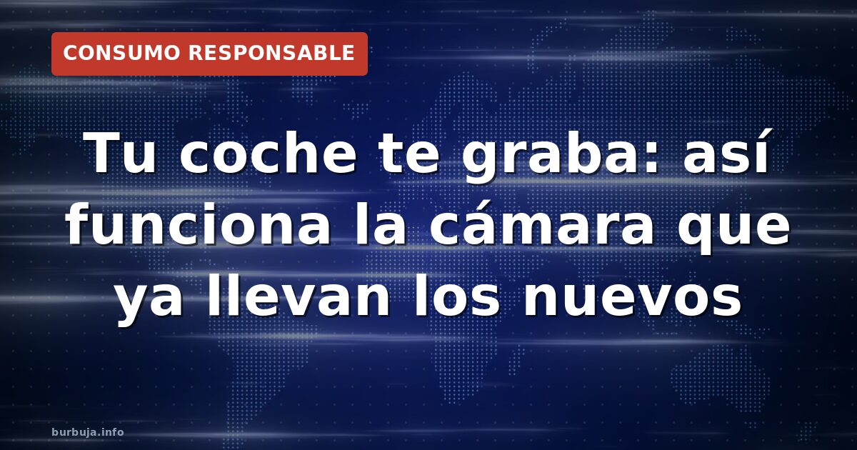 Coches nuevos con cámara vigilancia ¿control o lata?