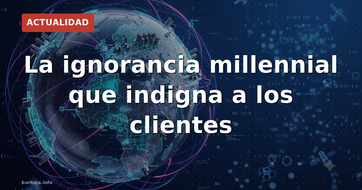 La ignorancia millennial que indigna a los clientes