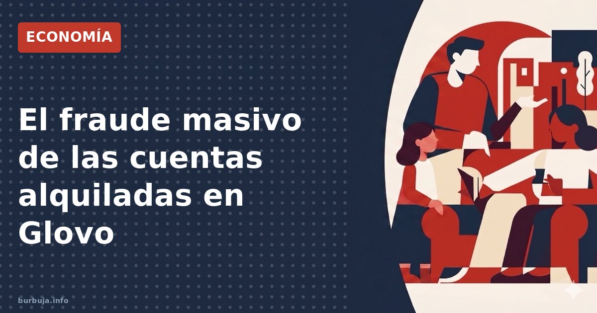 Alquiler de cuentas en Glovo la nueva economia sumergida