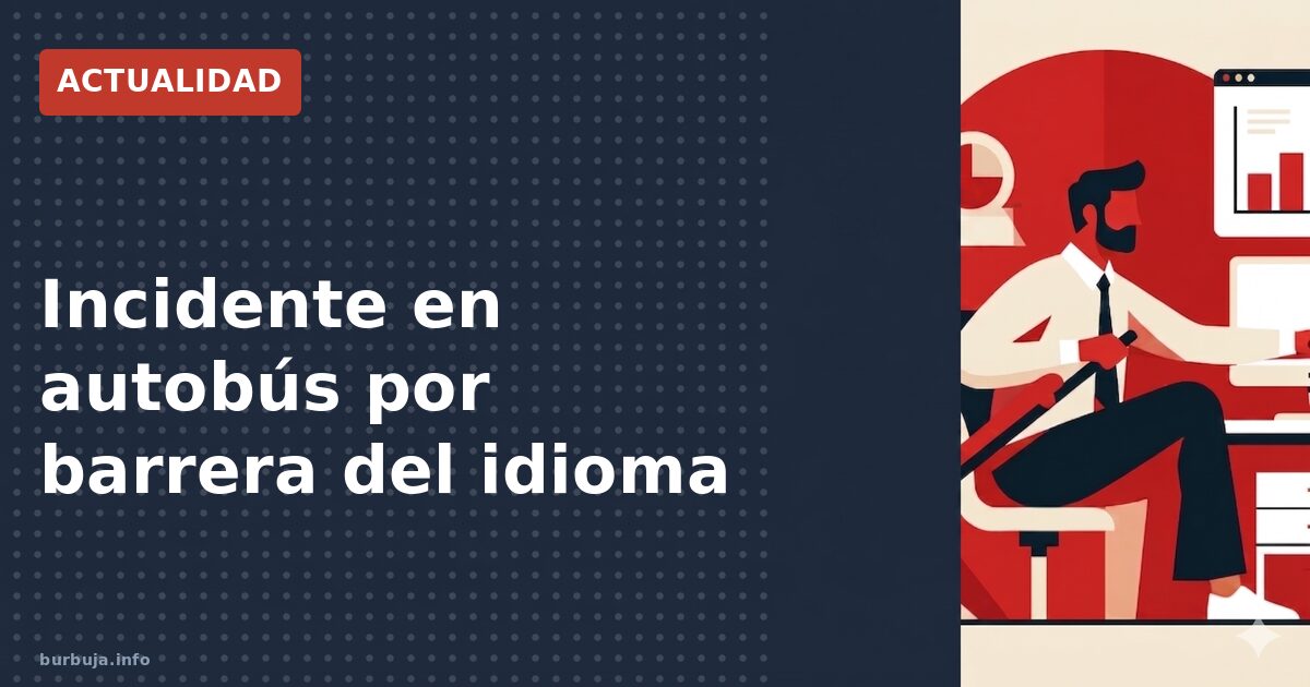 Incidente en autobús por barrera del idioma