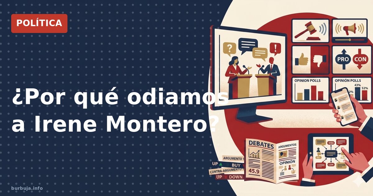 ¿Por qué odiamos a Irene Montero?