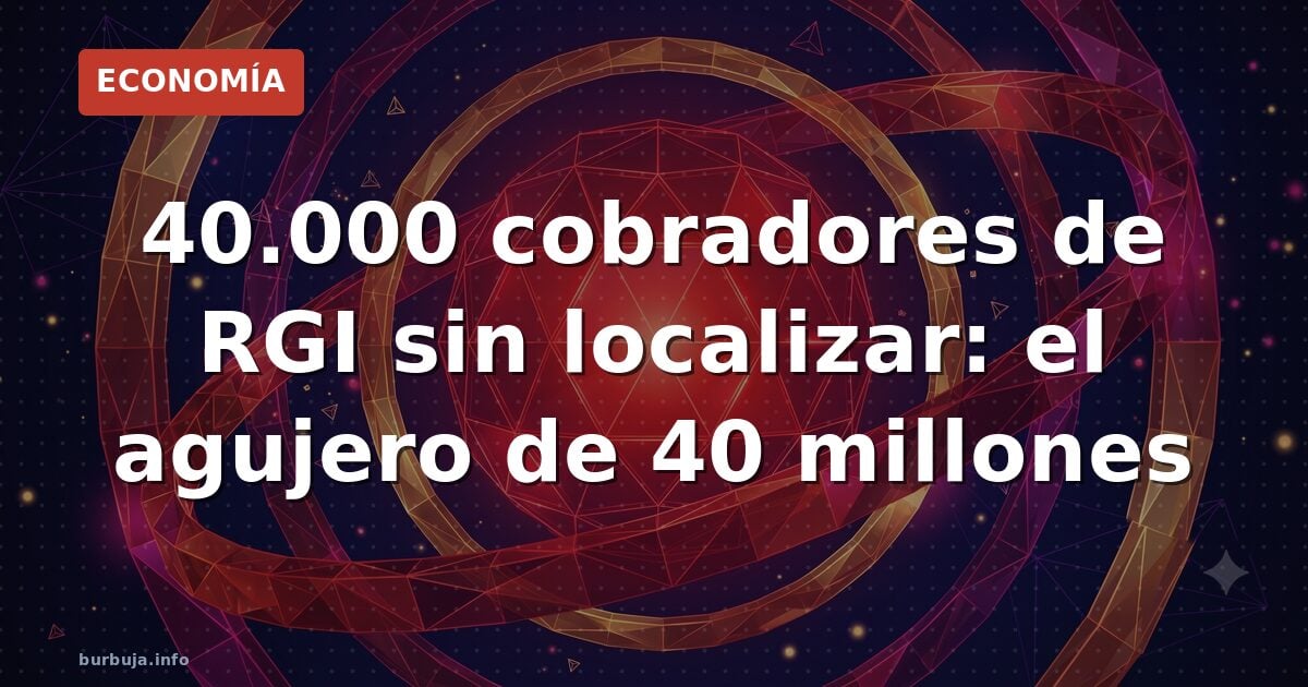 40.000 cobradores de RGI sin localizar: el agujero de 40 millones