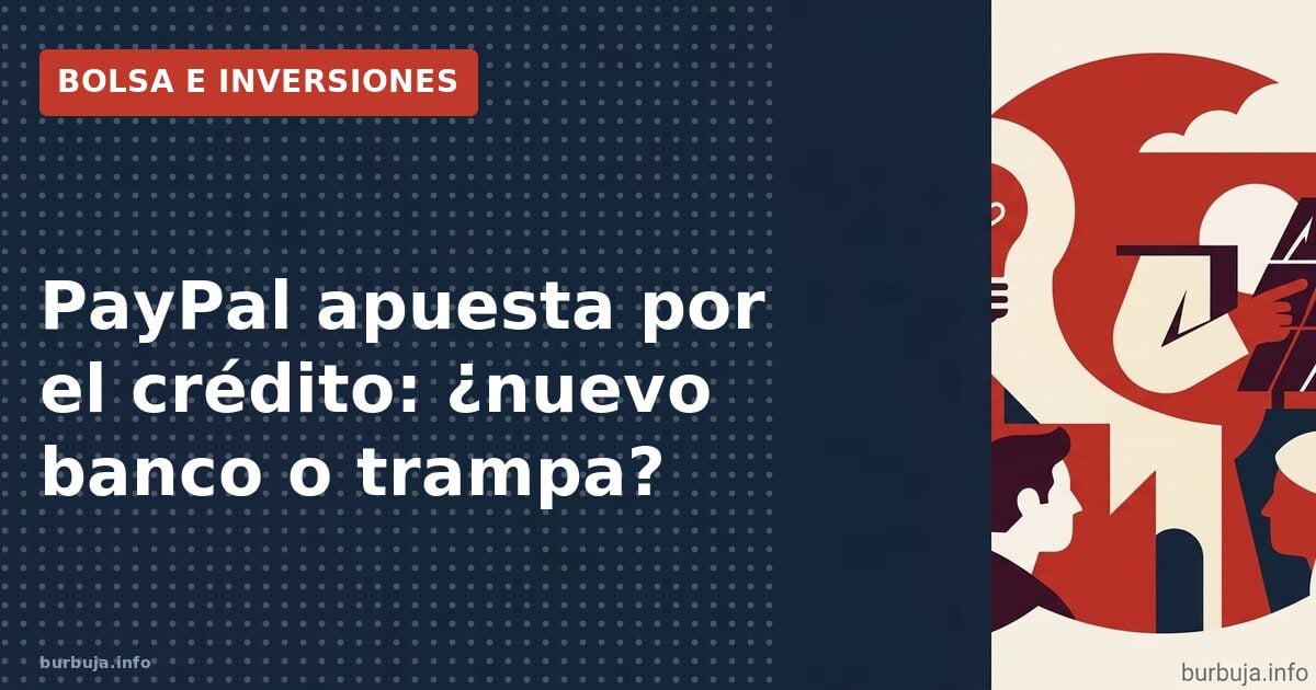 Gráfico de la cotización de PayPal en bolsa con subida sostenida y rumores de opa