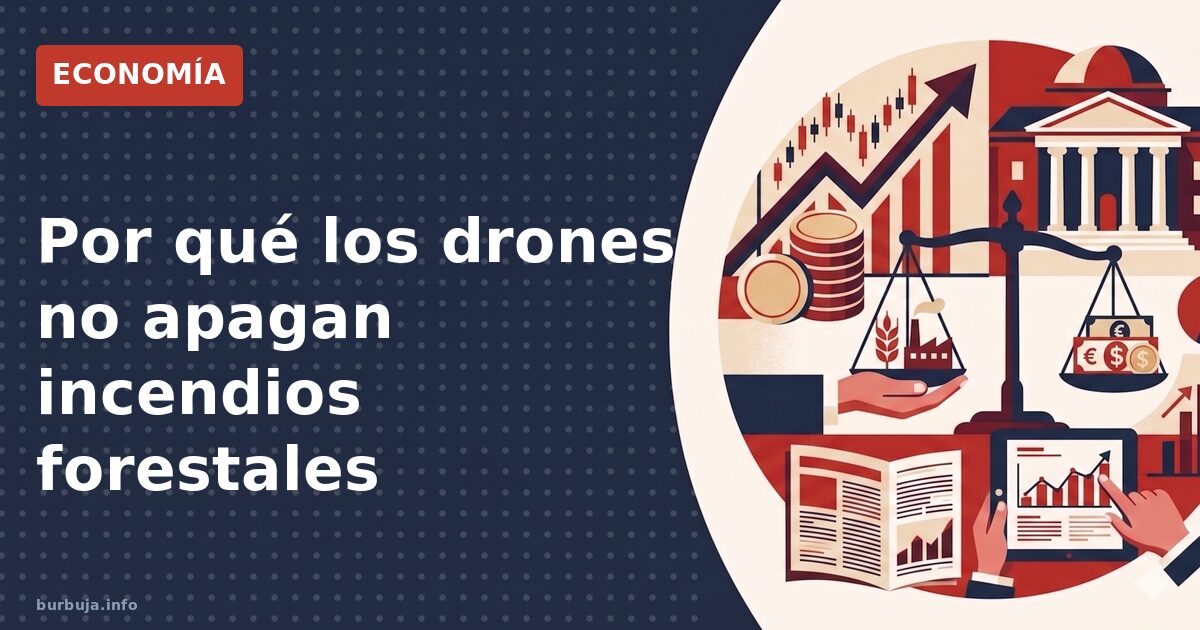 Por qué los drones no apagan incendios forestales