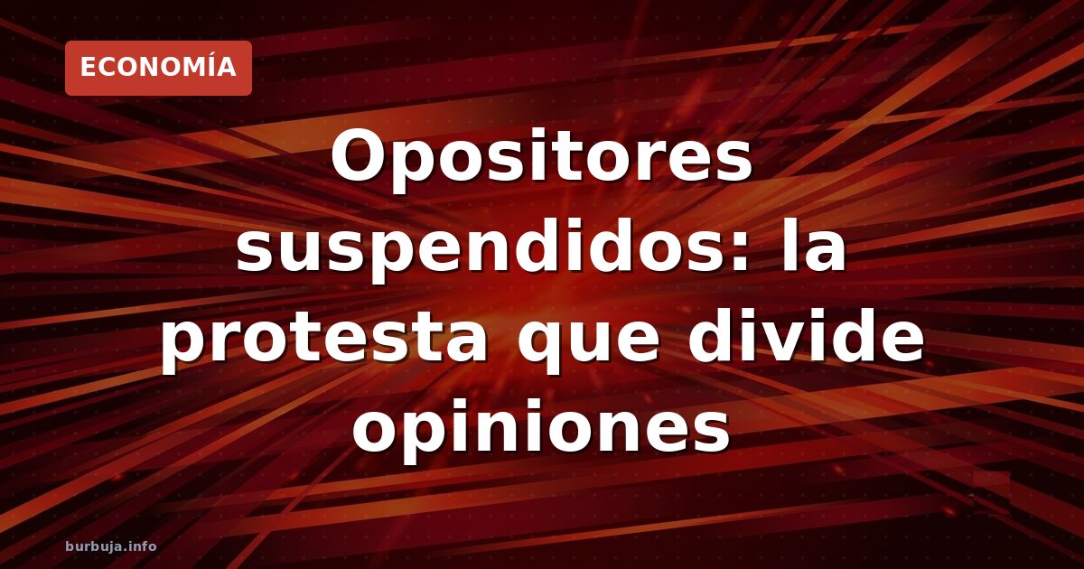 La revuelta de los opositores con cero