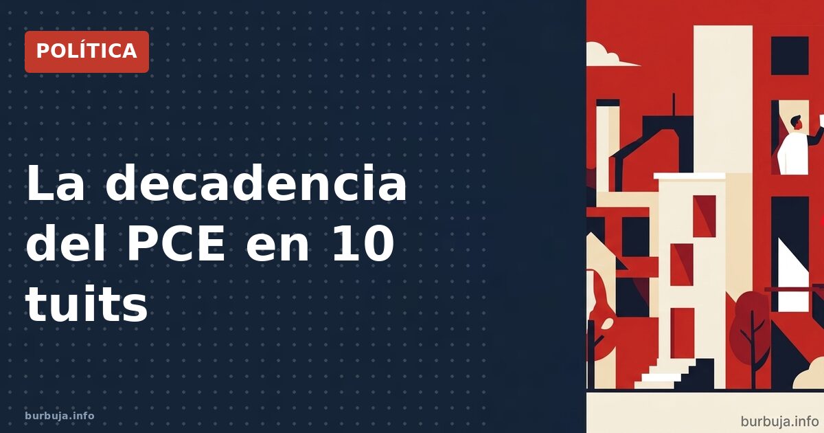La fiesta del PCE: último reducto de un partido en descomposición
