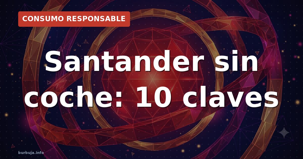 Santander sin coche: guía para no dejarse el sueldo en el intento