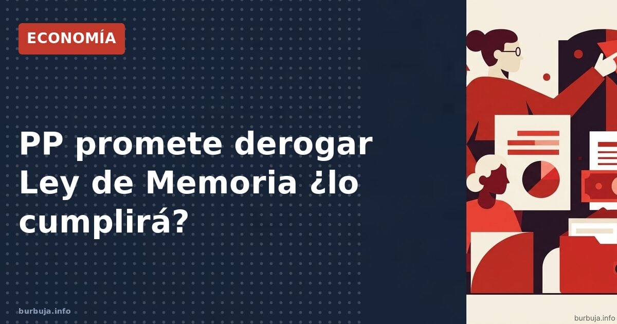 PP promete derogar la Ley de Memoria en primer Consejo