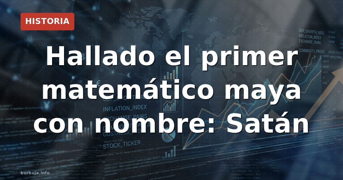 El primer matemático maya identificado