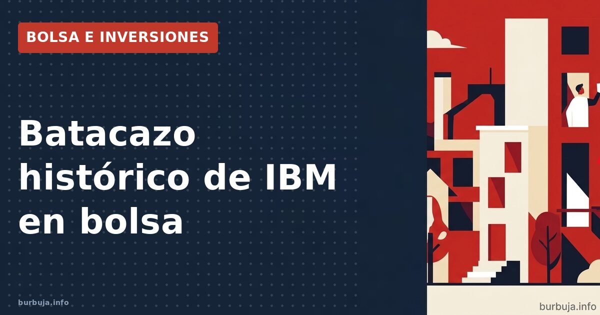IBM -24%: el mayor desplome en décadas