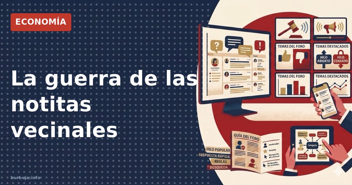 La guerra de las notitas vecinales