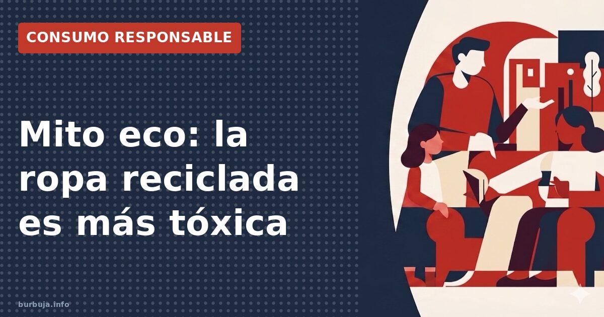 Mito eco: la ropa reciclada es más tóxica