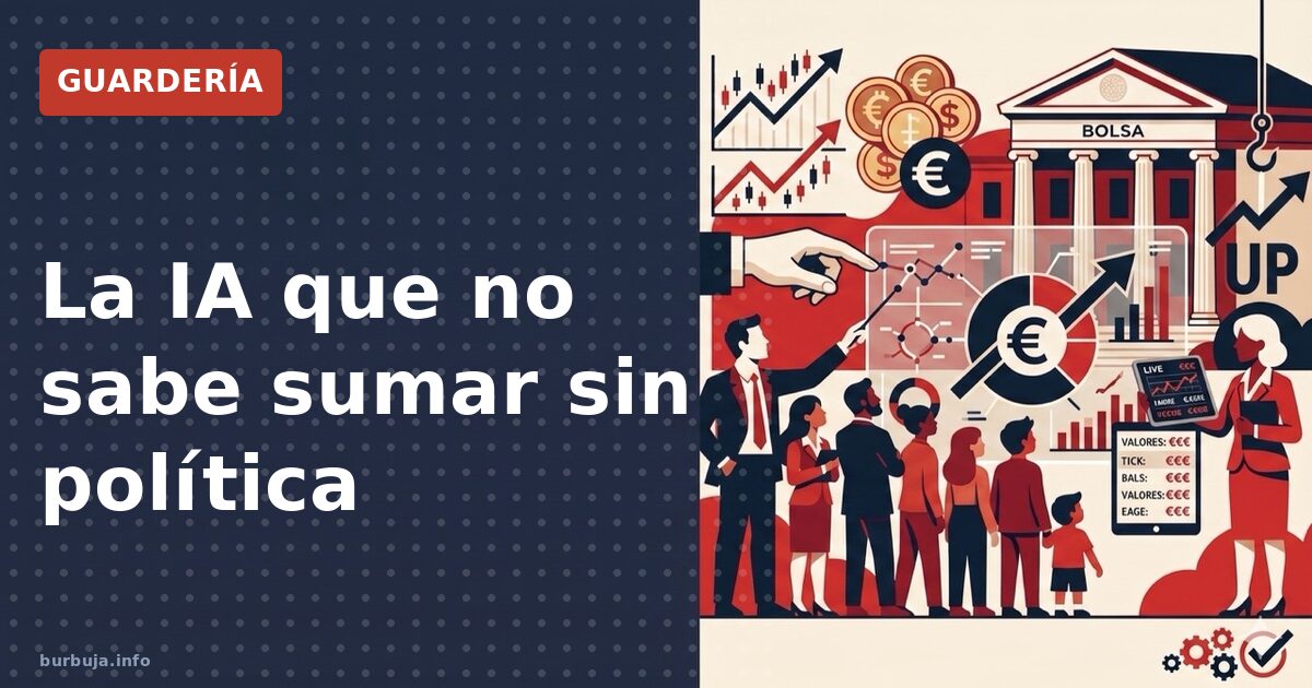 La IA que no sabe sumar sin política