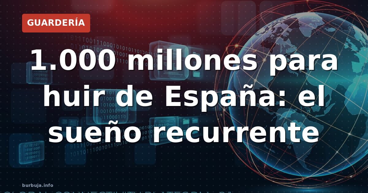 1.000 millones para huir de España: el sueño recurrente