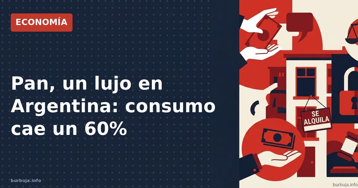 El pan deja de ser básico en Argentina: consumo cae un 60%