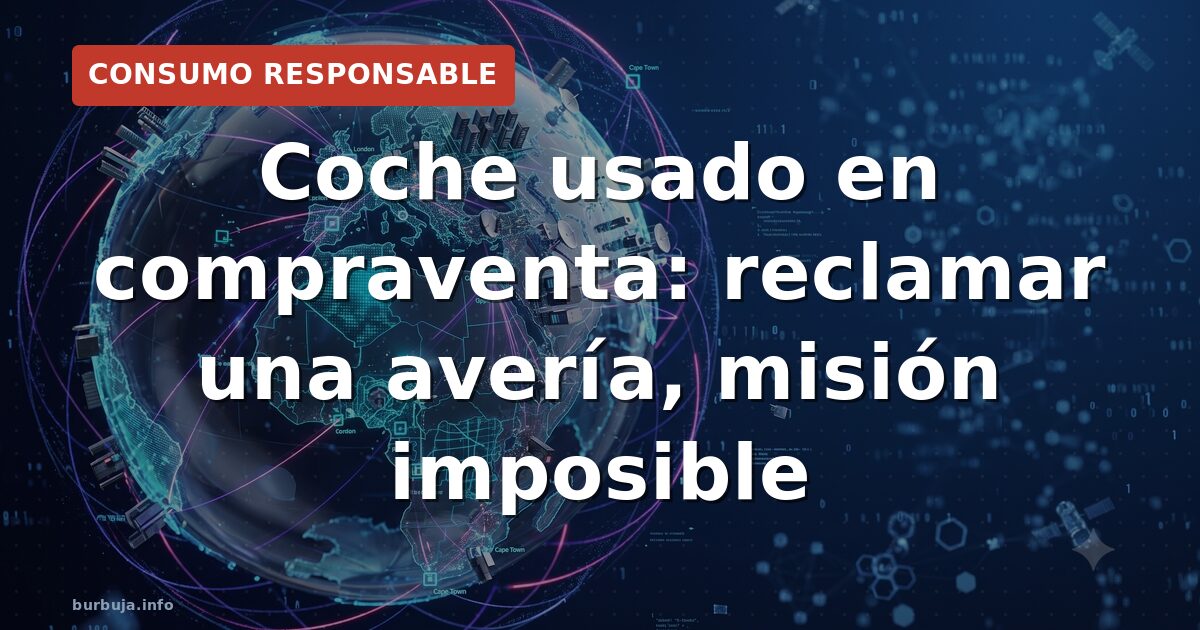 Coche usado que consume aceite: cómo reclamar al compraventa