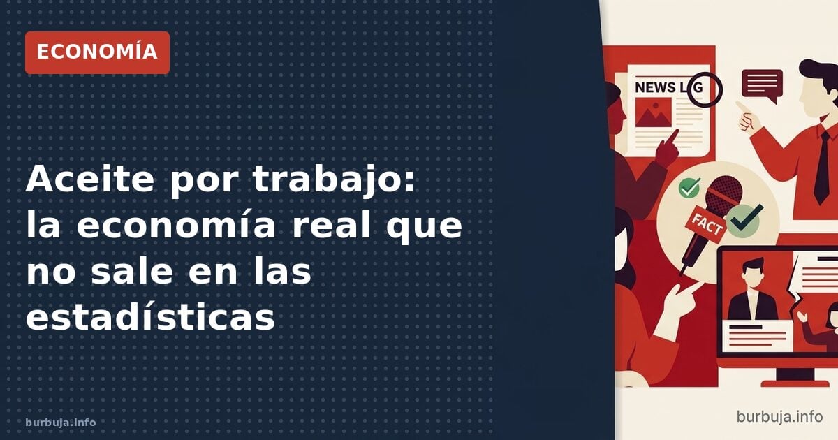 Aceite por trabajo: la economía real que no sale en las estadísticas