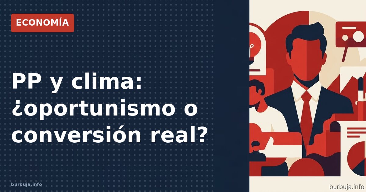 PP y clima: ¿oportunismo o conversión real?