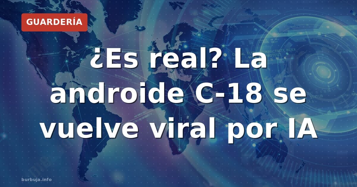 La androide C-18 aparece en un vídeo, pero es IA