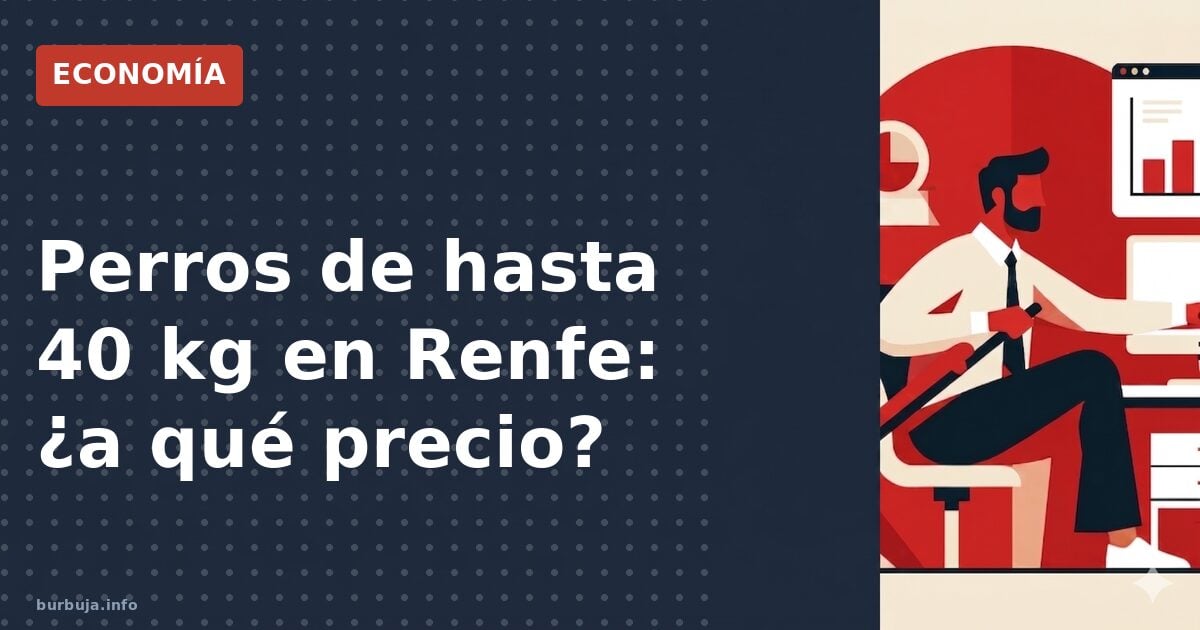 Perros de 40 kg en el tren: ¿un salto o un riesgo?