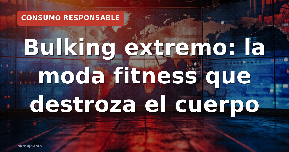 Bulking extremo: la moda fitness que destroza el cuerpo
