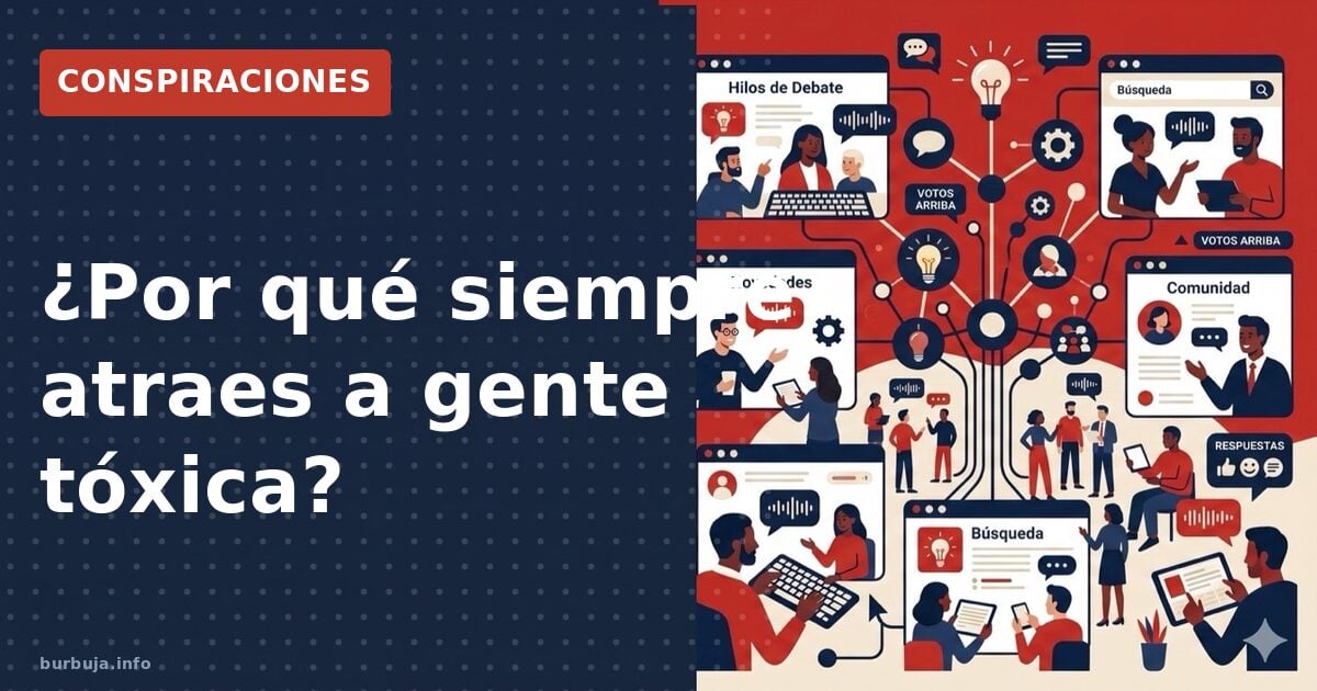 ¿Por qué siempre atraes a gente tóxica?