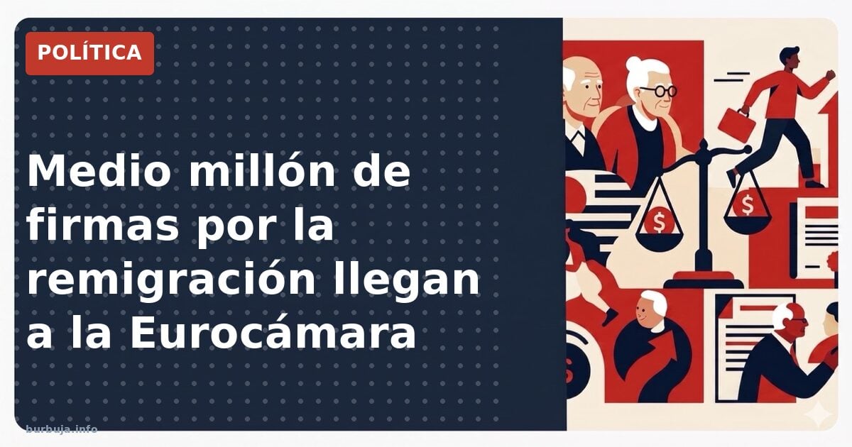 Medio millón de firmas para la remigración llegan a la UE