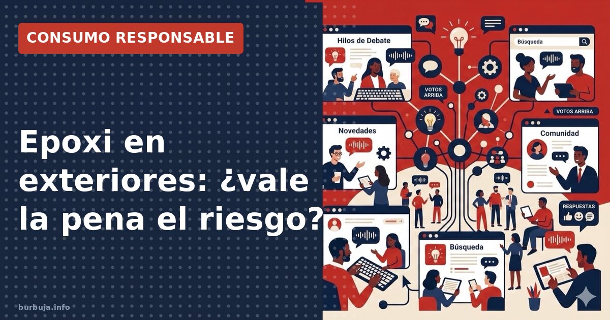 Epoxi en exteriores: ¿vale la pena el riesgo?