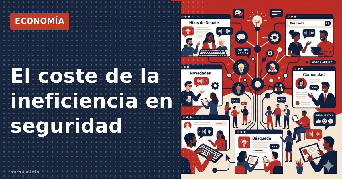 El coste de la ineficiencia en seguridad