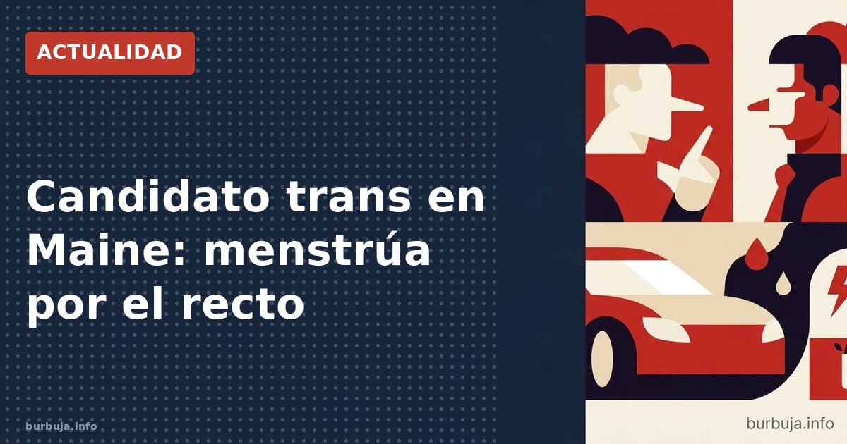 Menstruación rectal: la afirmación de un político que divide