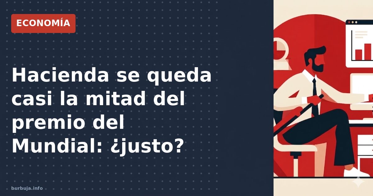Hacienda se lleva 357.200€ de la prima del Mundial