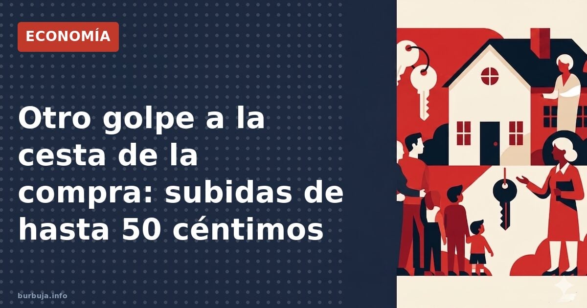 Subida imparable: 50 céntimos más en tu compra