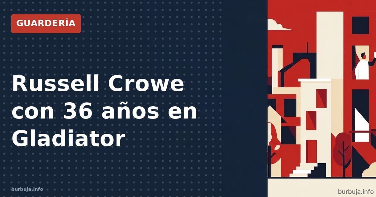 Russell Crowe con 36 años en Gladiator