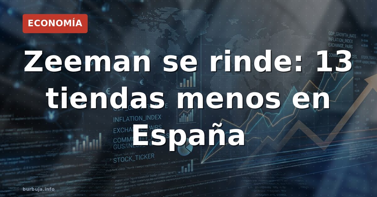 Zeeman se rinde en España: adiós a 13 tiendas