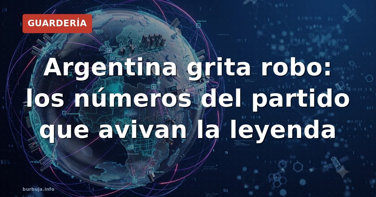 Argentina grita robo: los números del partido que avivan la leyenda