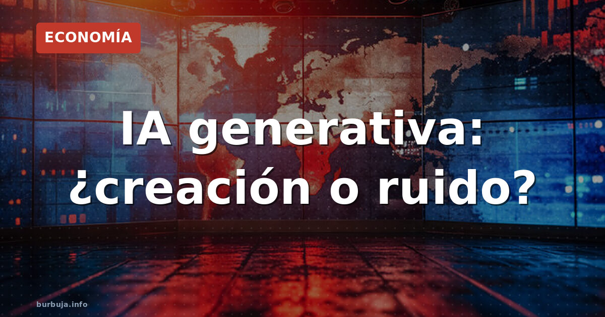 IA generativa: ¿creación o ruido?