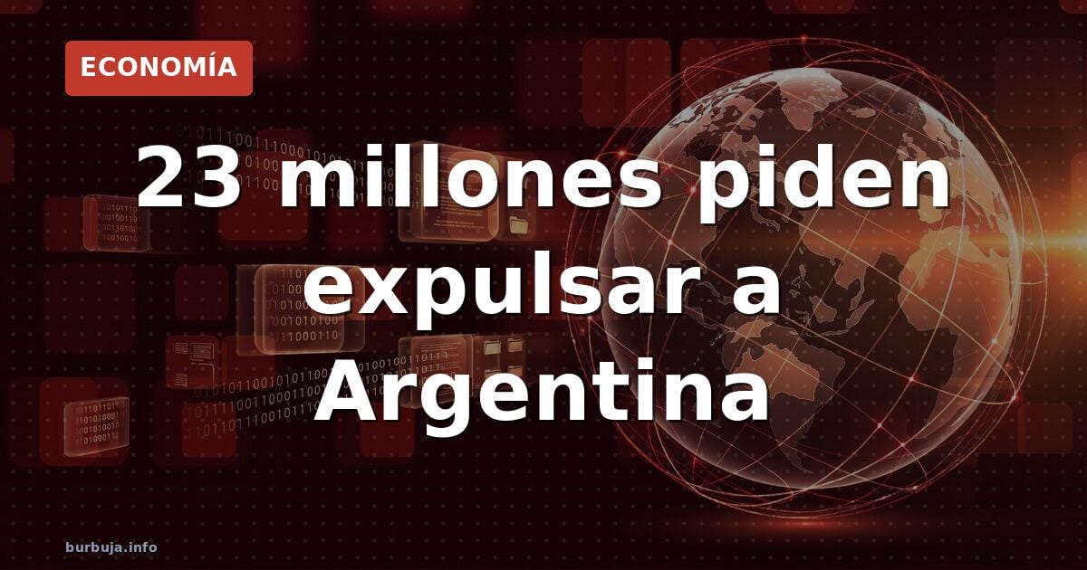 23 millones piden echar a Argentina del Mundial