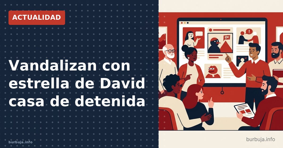 Vandalizan con estrella de David casa de detenida