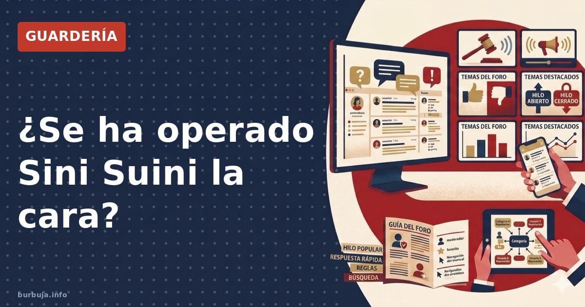 ¿Se ha operado Sini Suini la cara?