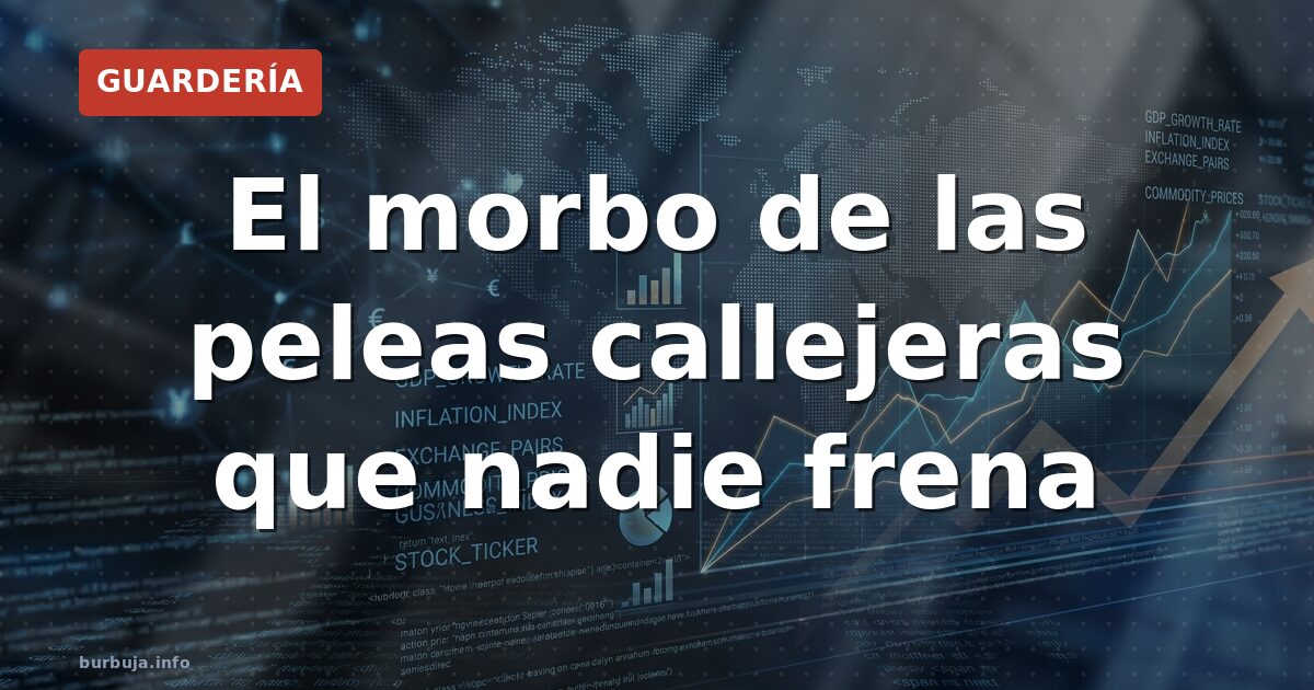 El morbo de las peleas callejeras que nadie frena