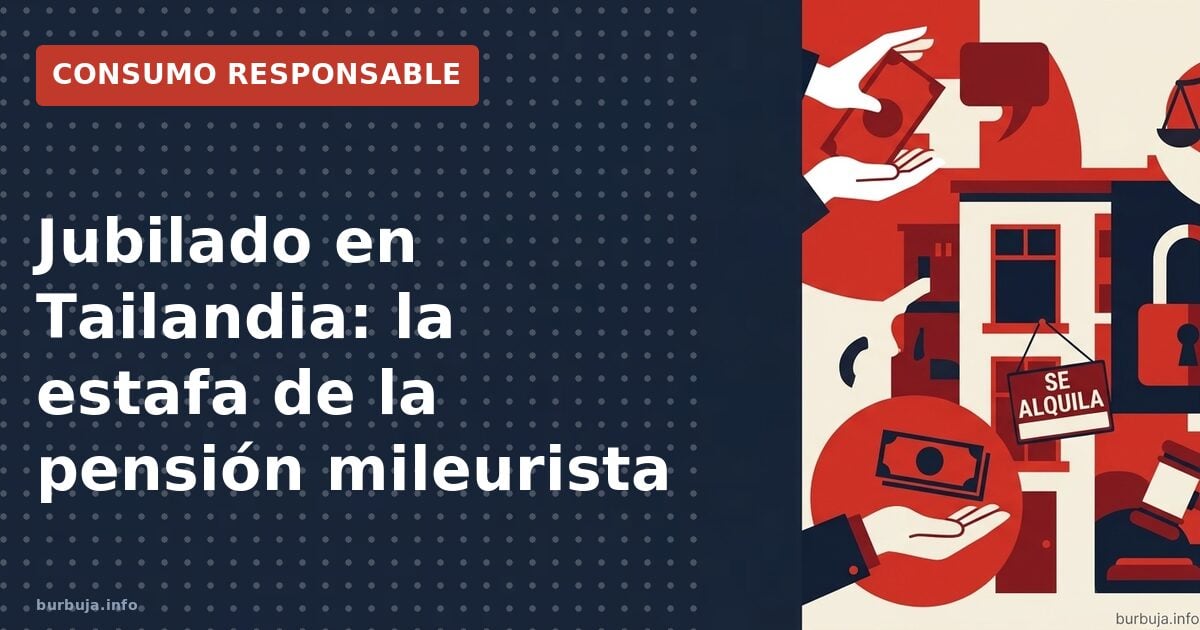 Jubilado en Tailandia: sueño o trampa con pensión de 1.250 euros