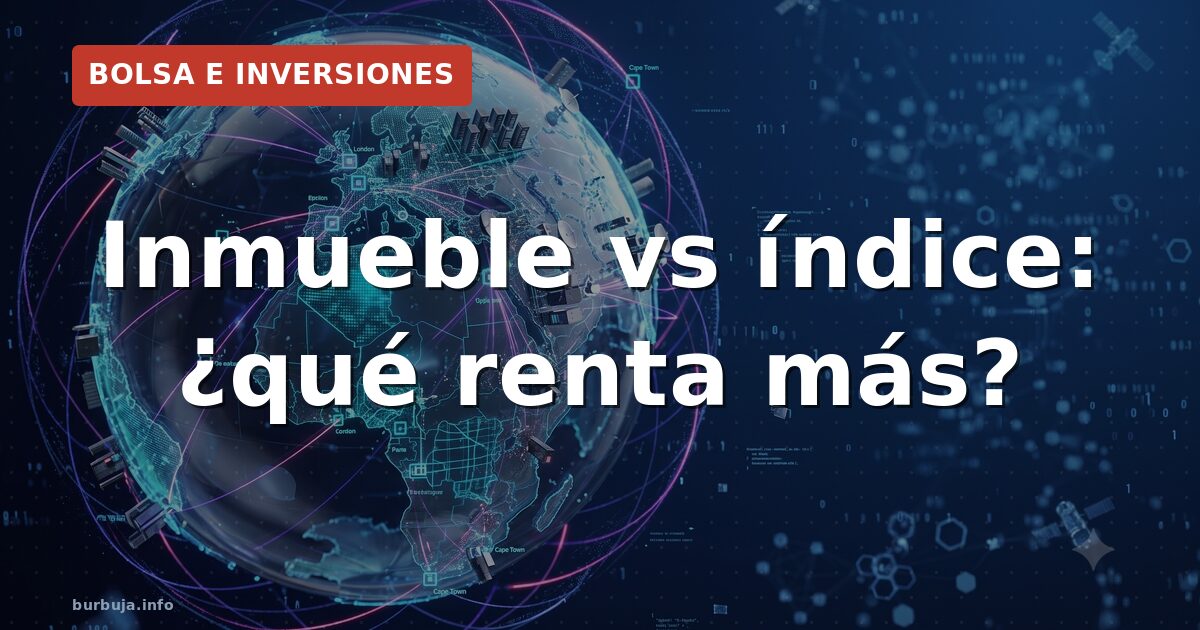 Inmueble vs índice: ¿qué renta más?